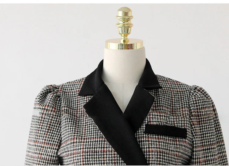 Hot Sale Office Work Playsuit Autumn Ladies Women Jumpsuits Bodycon Casual Long Sleeve Tweed Jumpsuit Romper Trousers Fall