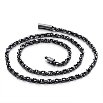 

Man's Stainless Steel Necklace Cool O - chain Simple Korean Creative Titanium steel Chains Necklaces Metal Classic