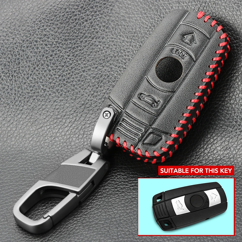 Leather Car Key Case Cover for BMW 520 525 f30 f10 F18 118i 320i 1 2 3 4 5 6 7 Series X1 X3 X4 X5 X6 M3 M4 M5 F11 F20 F25 F26 key case,key case cover,car key shell
