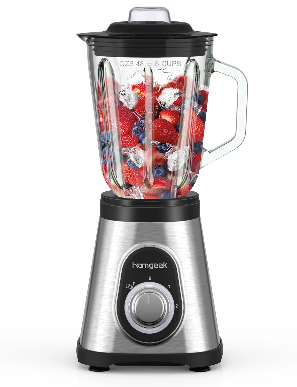 Homgeek 750w 27000 Rpm Blender Mixer Juicer Fruit Food Processor Ice