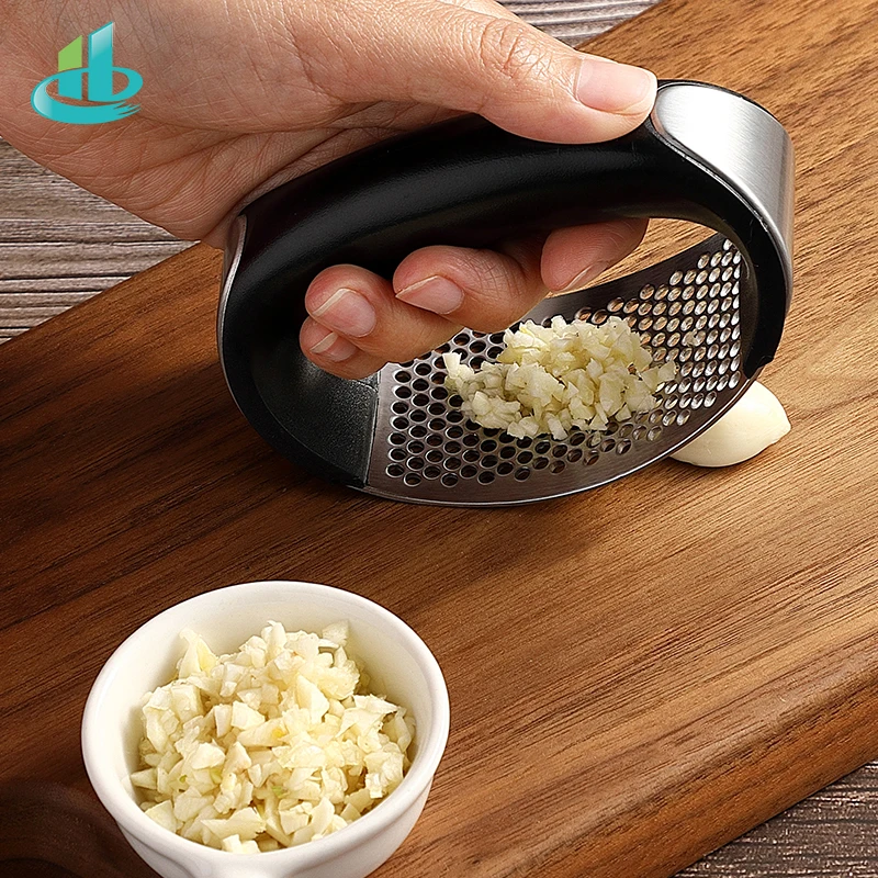 Stainless Steel Garlic Press Garlic Peeler Manual Garlic Crusher Chopper Mincer Garlic Cutter Cutting Tools Kitchen Accessories