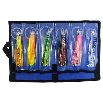 

6pcs Acrylic Lakes Reusable Outdoor Sports Fishing Lure Set With Bag Saltwater River Fake Marine Mini Artificial Bait Soft