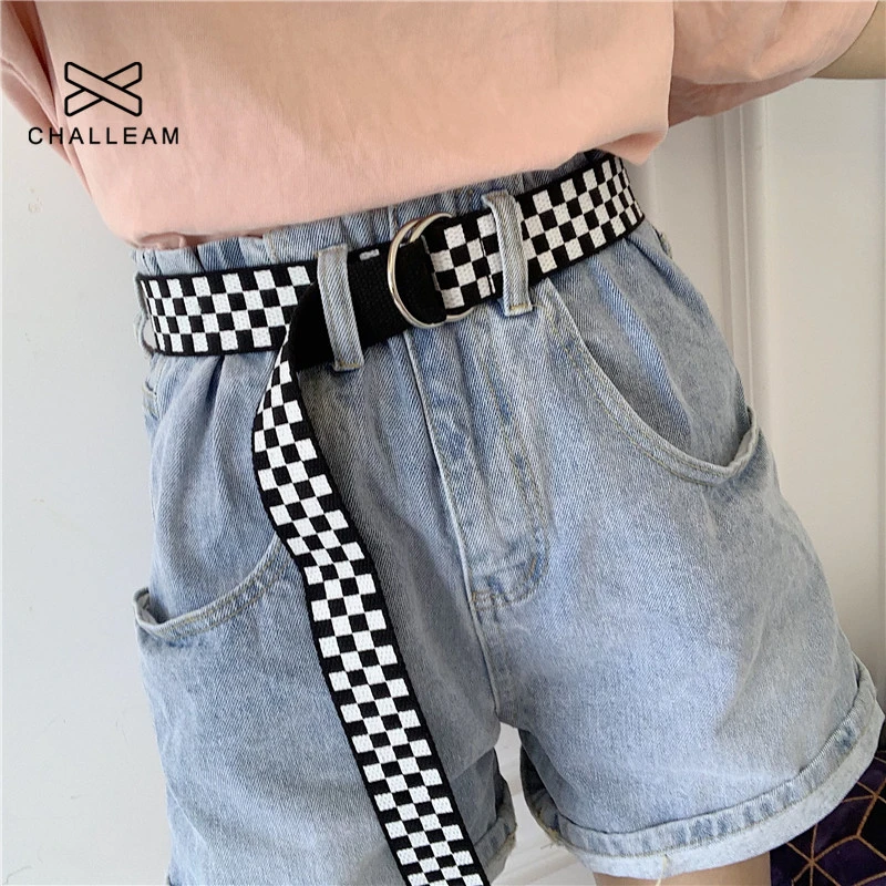 checkered belts