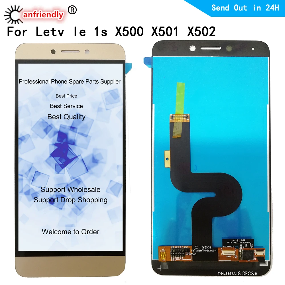 Kopen Voor Letv le 1s X500 X501 X502 Lcd scherm + Touch panel Screen Replacement Digitizer module Assemblage Panel Glas reparatie lcd s