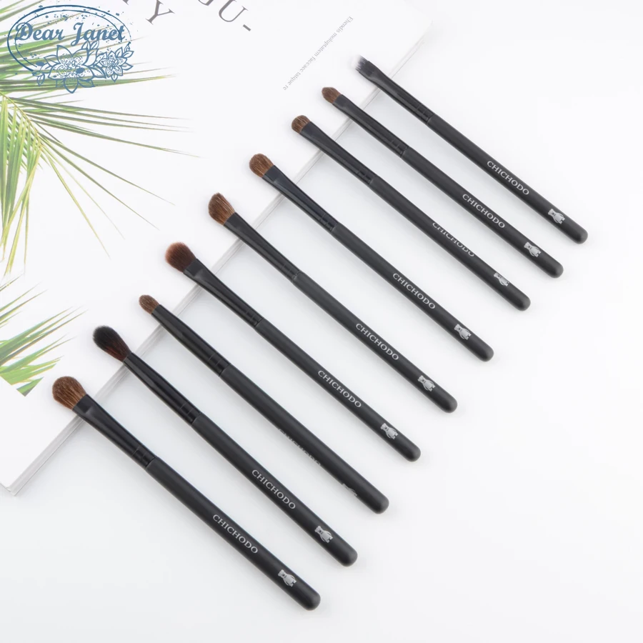 

Chichodo Pro Detail Eye makeup brushes set 9 pcs Eye make up brush Pencil concealer blending nose shadow professional pony hair