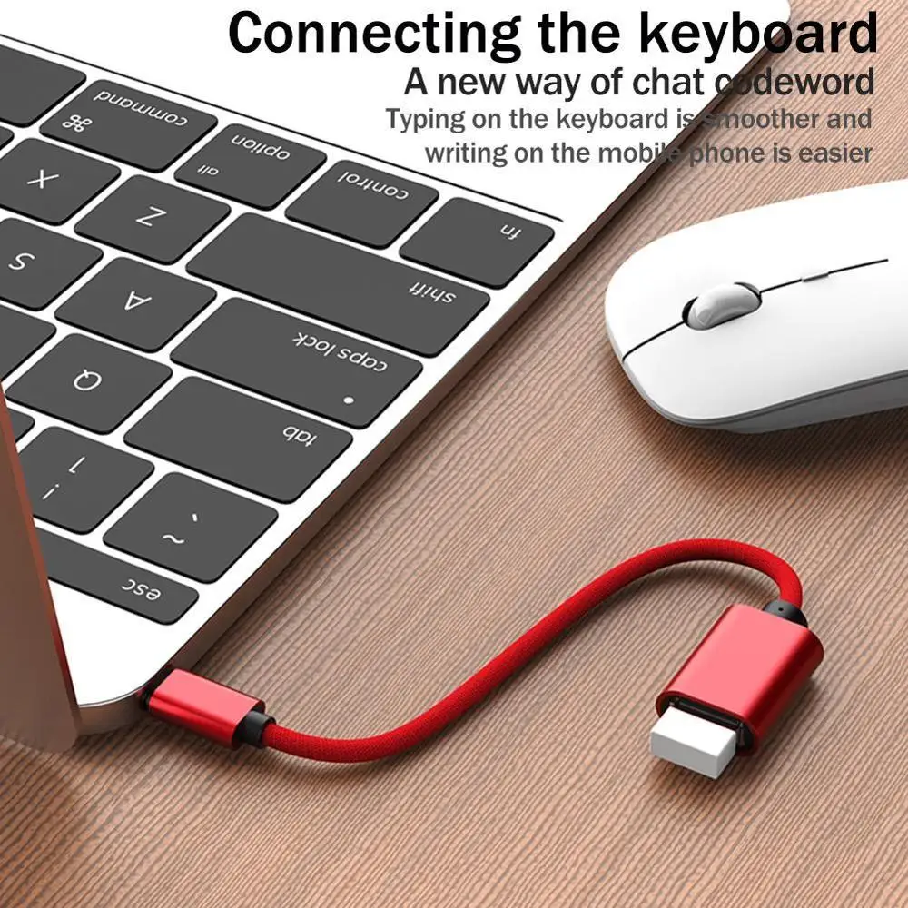 Кабель адаптер Type C OTG для Samsung S10 Xiaomi Mi 10 Android геймпад ПК MacBook USB кабель планшета мыши