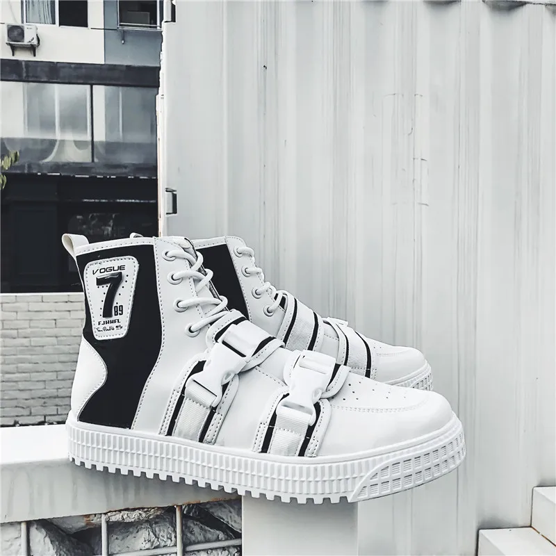

Autumn Hong Kong Style Students Hip Hop High-top Board Shoe 2018 New Style Versatile Flat MEN'S SHOES Harajuku-Style Street Casu