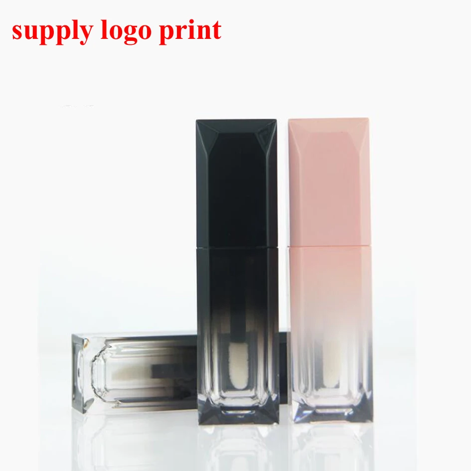 

50 шт./лот, 5 мл, губная глазурь, пустая трубка, блеск для губ, трубка для губ, медовая розлива, поставка логотипа, шелкография