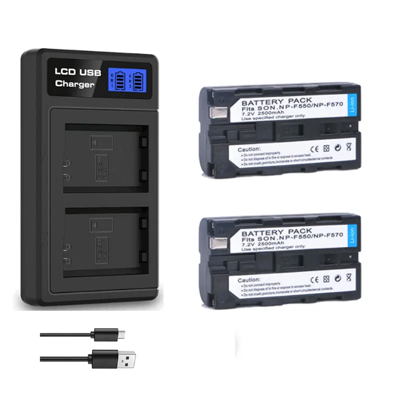 Camera Battery Usb Charger Np F550 Digital Batteries Np F550