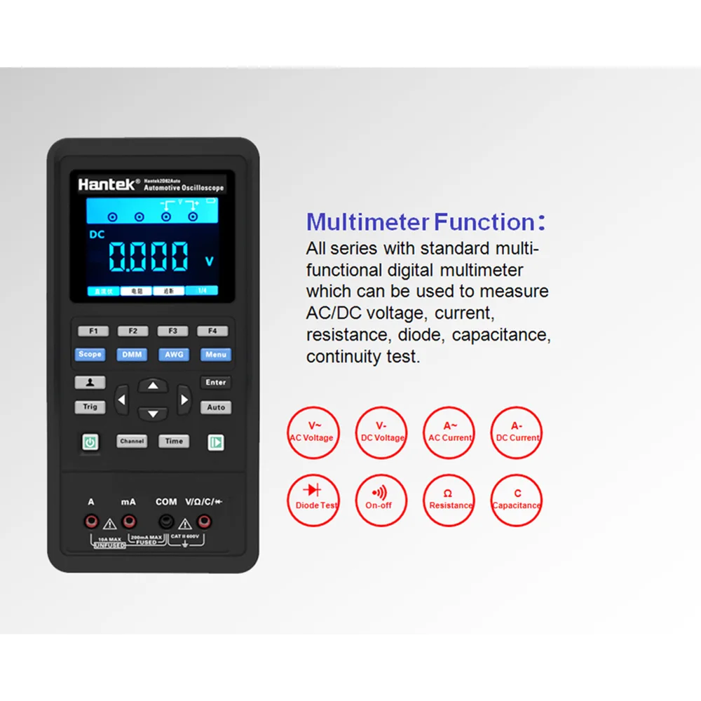 Hantek 2D82 Авто я Автомобильный осциллограф 2d82auto цифровой портативный 4в1 3в1 2c42/2d72/2d42/2c72/2d82 для проверки автомобиля