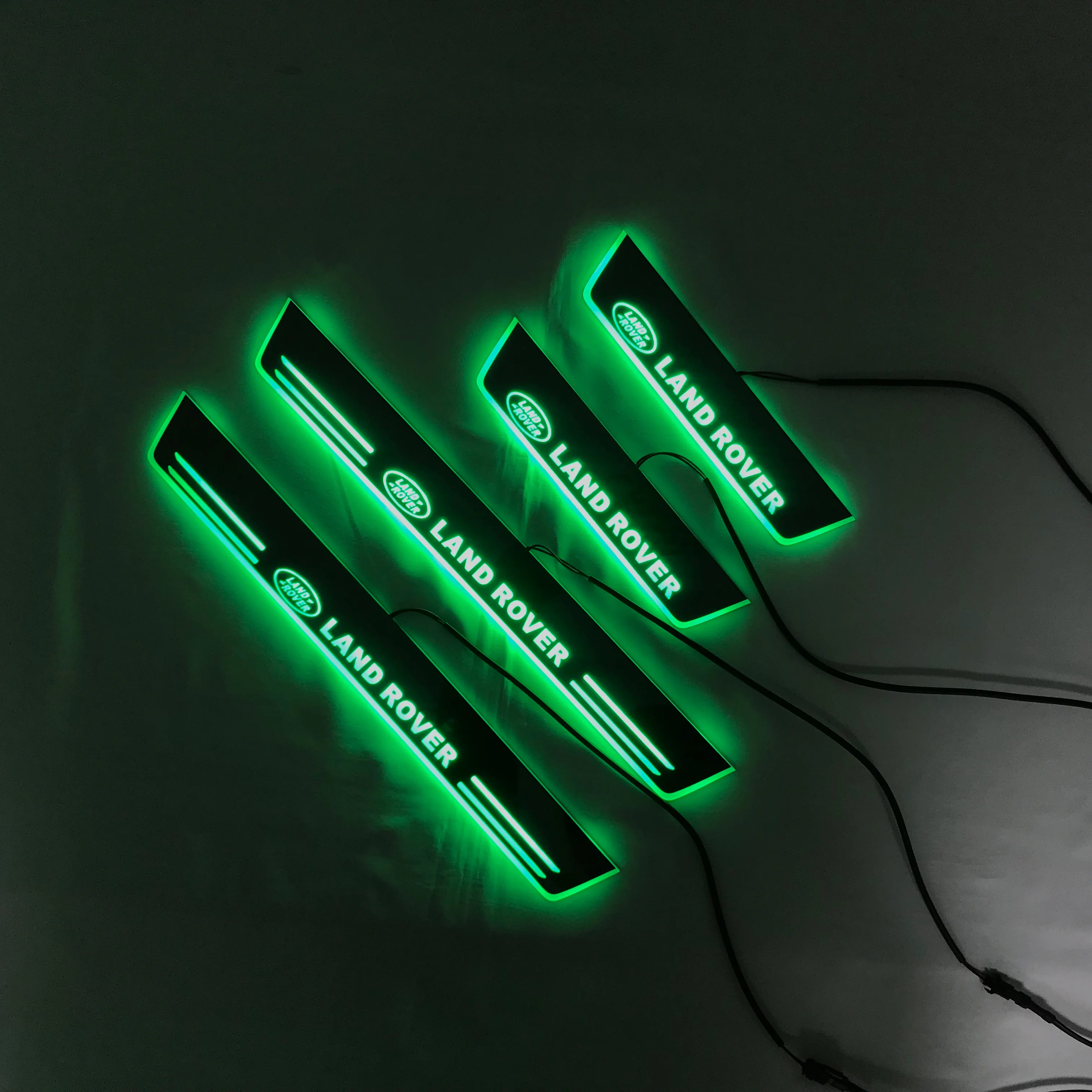 

Led moving door scuff forLANDROVER Discovery special-purpose ynamic door sill plate welcome lamp lining overlay Flow/fixed light