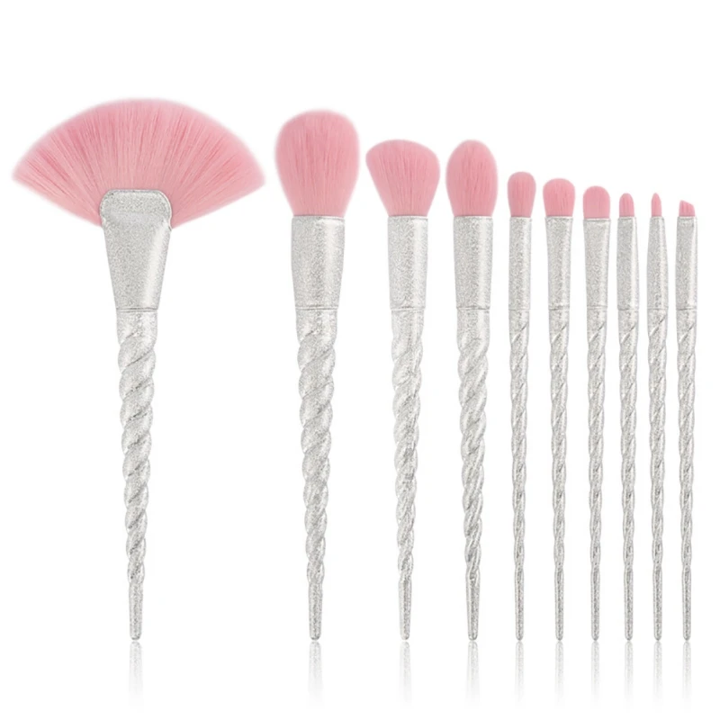 

2kinds of10 Pcs/set Thread Scrub Makeup Brushes Cosmetics Face Powder Eyeshadow Make Up Brush Cosmetic Set Tool