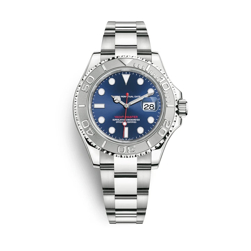Rolexable Luxury Brand Men Automatic Sapphire Mechanical Watch Men Calendar 40mm High Quality 904L