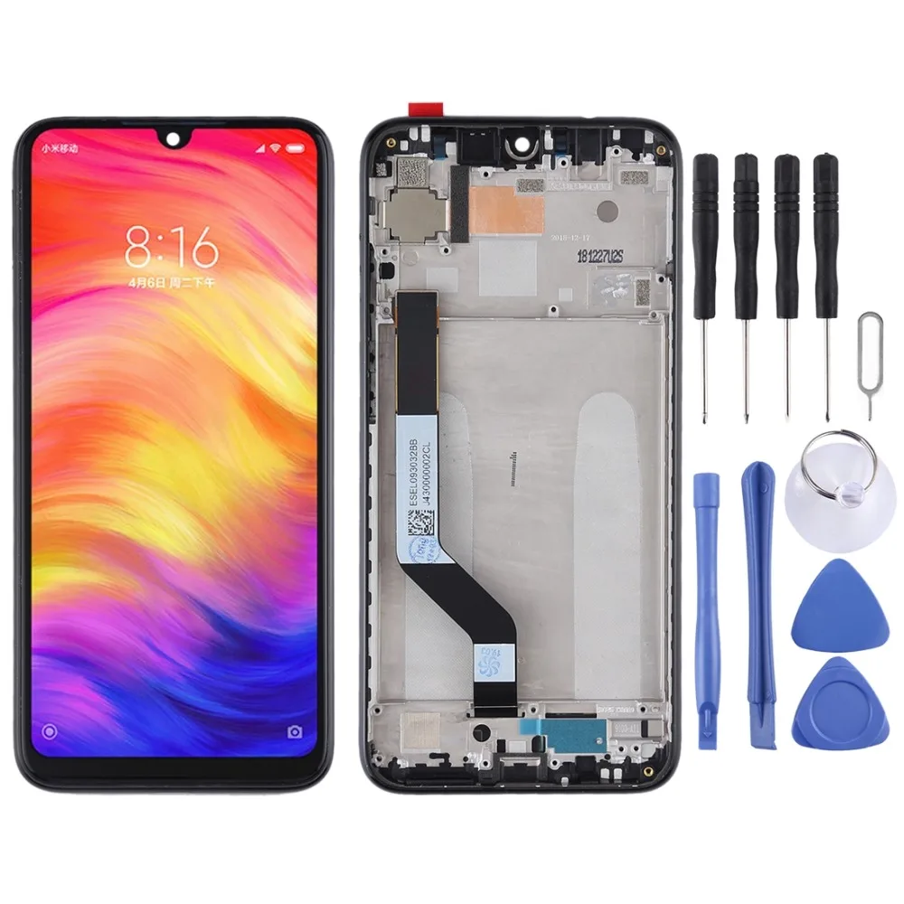 IPartsBuy ЖК-экран и дигитайзер полная сборка с рамкой для Xiaomi Redmi Note 7/Redmi Note 7 Pro