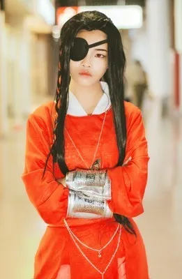 Аниме Tian Guan Ci Fu Hua Cheng, костюм для косплея, красный длинный костюм, костюмы на Хэллоуин для женщин и мужчин