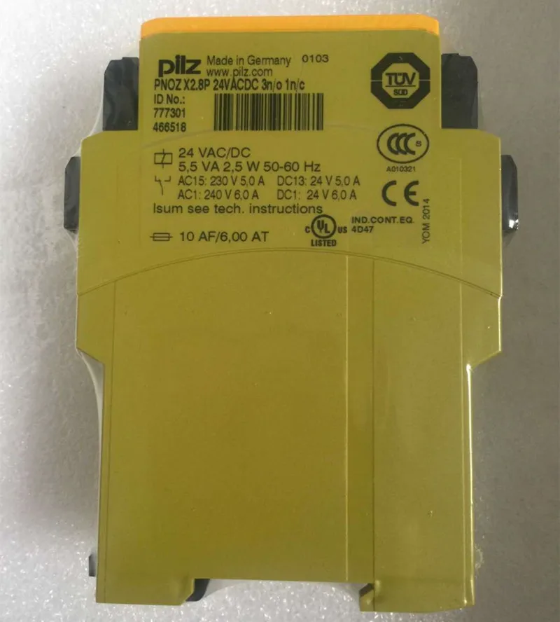 Оригинальное PILZ Реле PNOZ X2.8P 24 В 777301 сделано в германии