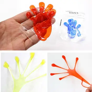 

Childhood Nostalgic Toy Elastic Stretch Sticky Palm Large Climbing Wall Palm Whole Person Novelties Toy Kids Gifts Halloween