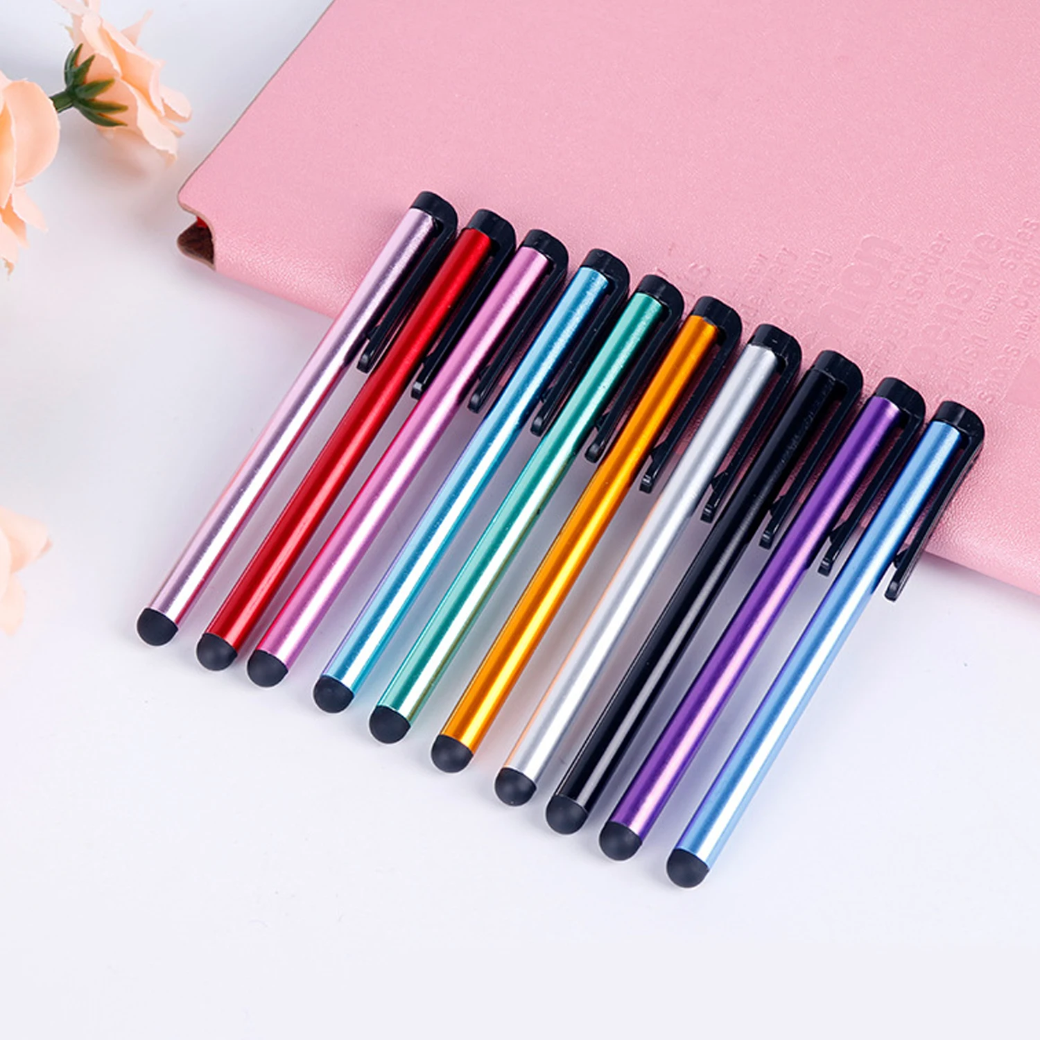 

10PCS Universal Capacitive Touch Screen Stylus Pen for Apple iPhone iPad Huawei Xiaomi Samsung Smartphones Tablets hot sale