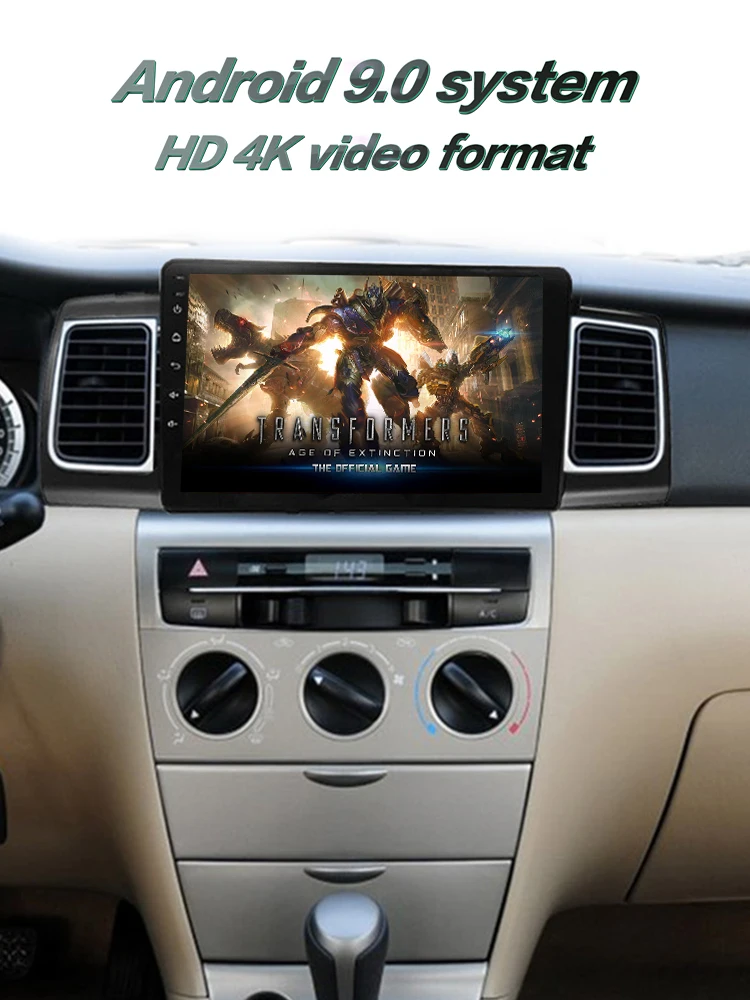 4G Lte Android 9,0 gps Мультимедийная навигационная система для TOYOTA Corolla 2007-2013 лет автомобильный dvd-плеер Подушка подголовник радио
