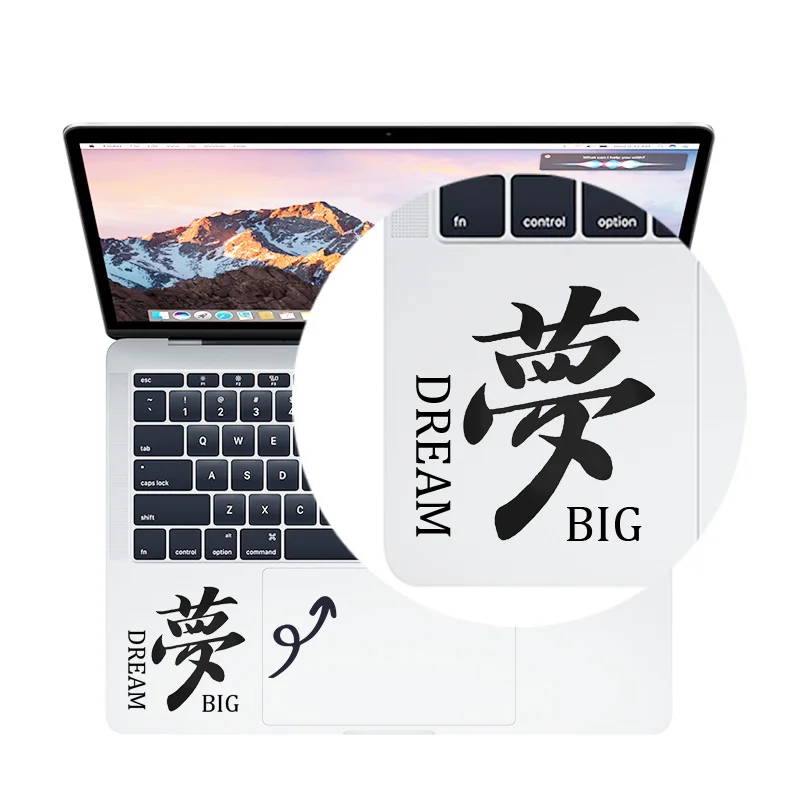 Наклейка для трекпада Dream Big Quote Macbook Pro Air Retina 11 &quot12&quot 13 &quot14&quot 15 &quotMac Book Ноутбук