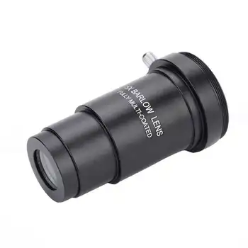 

Aluminum Alloy Multi-coated 1.25in 5X Barlow Lens M42 x 0.75mm Thread for 31.7mm Telescopes Eyepiece