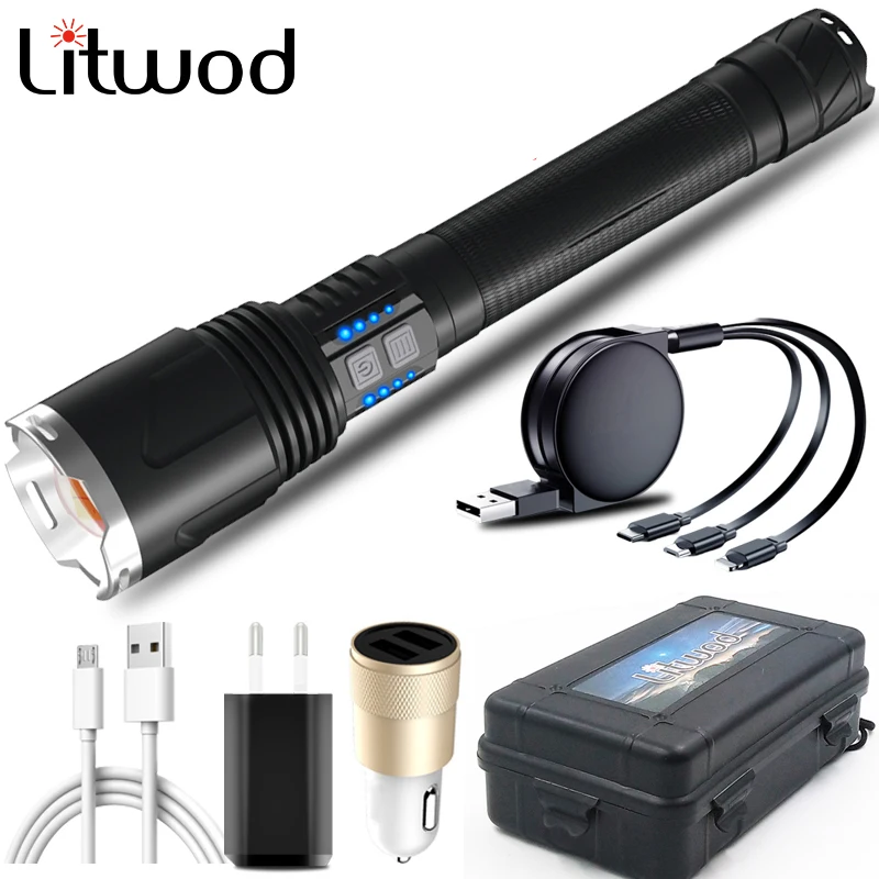 1000000lm-xhp200-most-brightest-led-flashlight-powerful-bank-lamp-function-torch-usb-rechargeable-18650-battery-zoom-lantern-z30