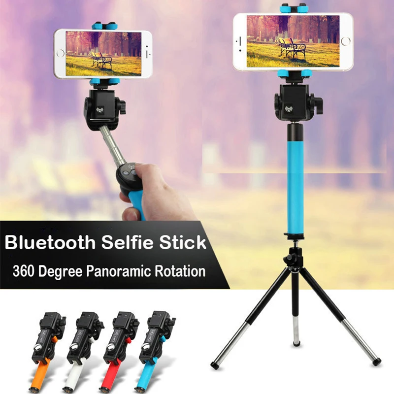 

Bluetooth Selfie Stick Tripod Wireless Selfiestick 360 Degree Panoramic Rotation Extendable Monopod For iPhone 11 Xiaomi Huawei