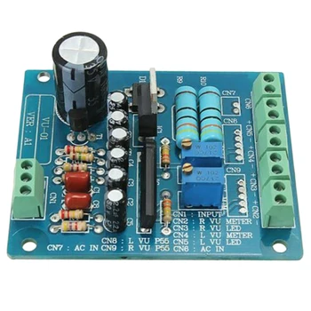 

AC 12V Stereo VU Meter Driver Board Amplifier DB Audio Level Input Backlit