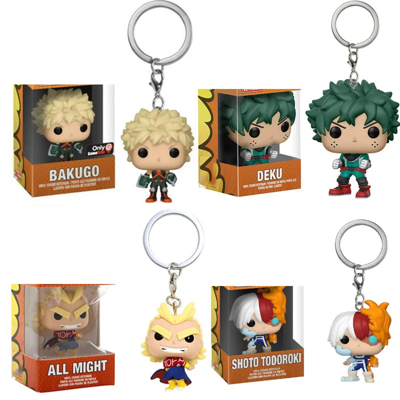 FUNKO MY HERO Академия и Bakugo шото Тодороки Карманный Брелок виниловая экшн-фигурка