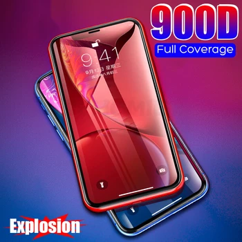 

900D Tempered Protective Glass For iPhone 11 Pro Max X XR 6s Plus Screen Protector For iPhone 7 6 8 Plus XS Max X XR 11 Pro Film