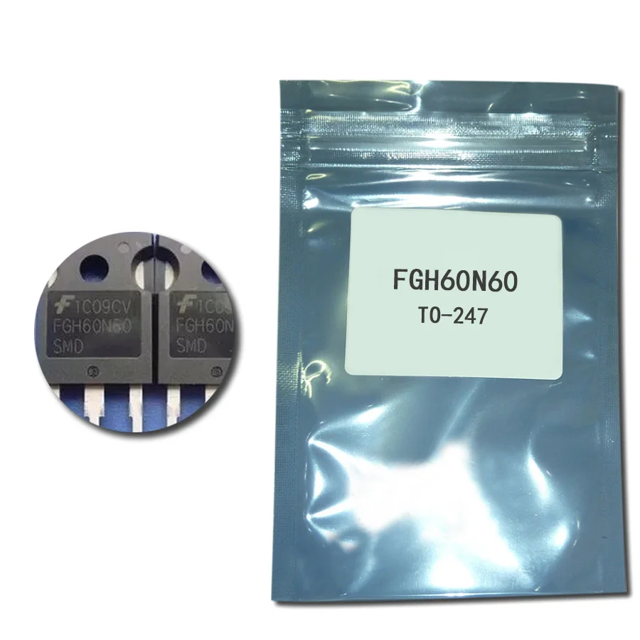 Интегральные схемы5 шт. FGH60N60SFD TO-247 FGH60N60 TO247 60N60 IGBT 600V 60A Новый и оригинальный IC