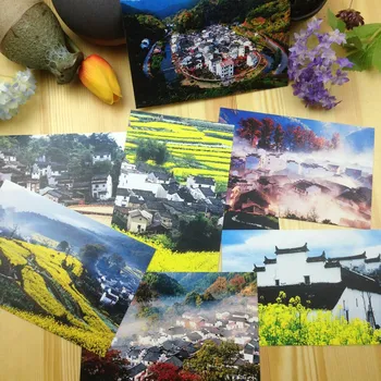 

Wuyuan Beautiful Postcard Card Collection Art Lenticular Recycled Recordable 15*10cm 8pcs