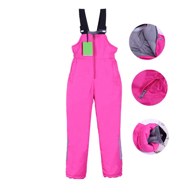 US $19.50 Dollplus Children Snow Skiing Pants Winter Outdoor Warm Snowboarding Trousers Waterproof Breathable