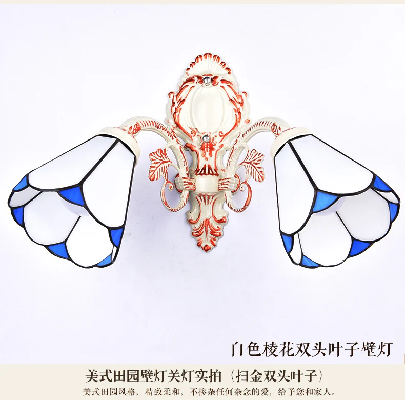 Средиземноморский светодиодный Tiffanylampe, Тиффани Русалка бра AC 110/220 В E27 Настенные светильники для дома коридор Спальня