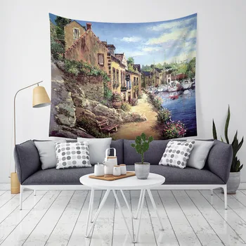 

Tapestry Coastal Scenery Art Wall Can Diy Custom Made You Picture Photo Tapestry Bedroom Dorm Room Privacy Shade Curtain Mural