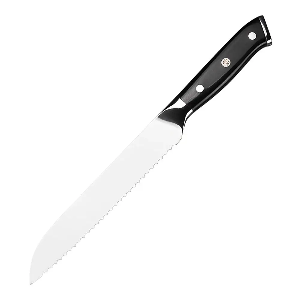 8-дюймовый кухонный хлебный нож японский 7CR17Mov Нержавеющая сталь для хлеба