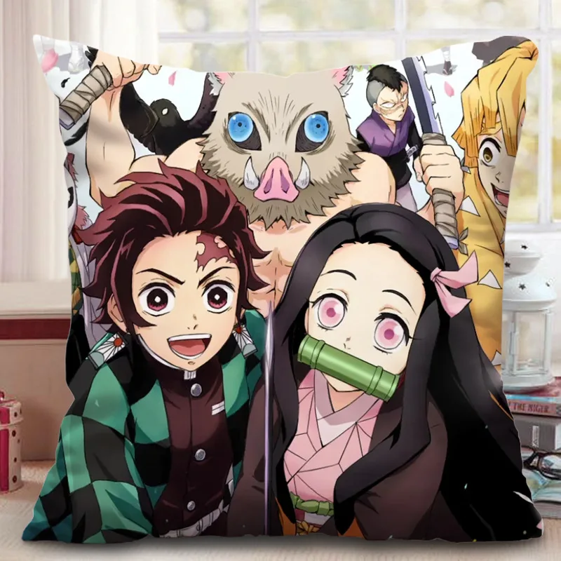 DIOCOS Demon Slayer Kimetsu no Yaiba Nezuko подушка диван в стиле аниме Подушка Рождественский подарок 40X40 см