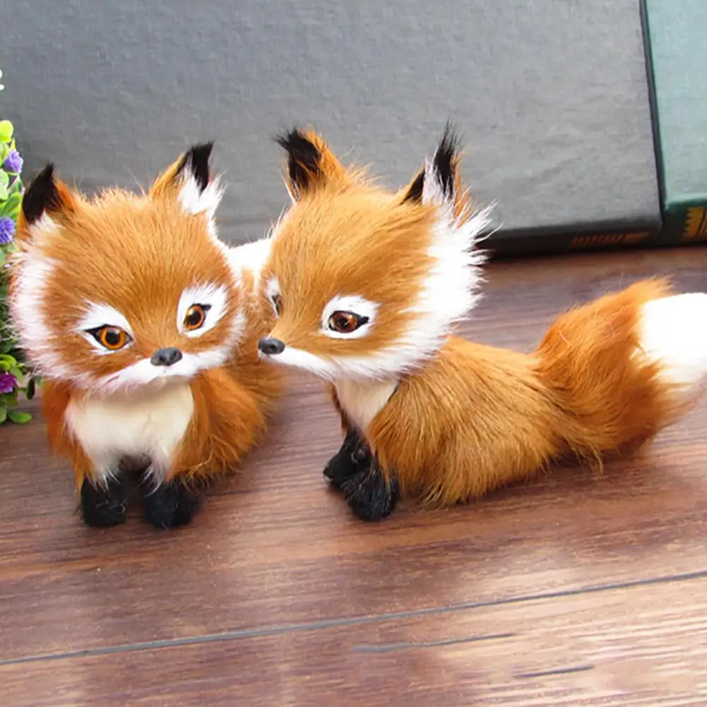 New 1 Pcs Simulation Animal Foxes/Owl Plush Toy Doll Photography for Children Kids Birthday Gift