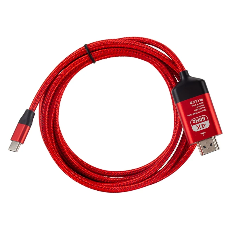 2 м 4K60hz тип-c к HDMI линии HD ТВ Аудио Видео AV ТВ кабель адаптер для samsung Galaxy S9 S10 Note 9 MacBook