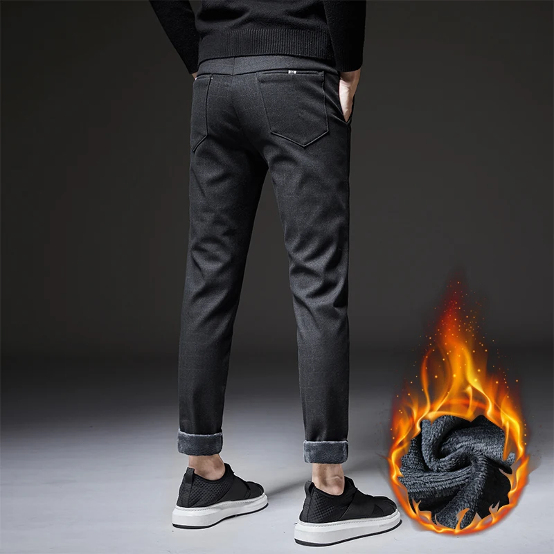 Jantour Мужские Зимние флисовые пуховые плотные теплые повседневные ...