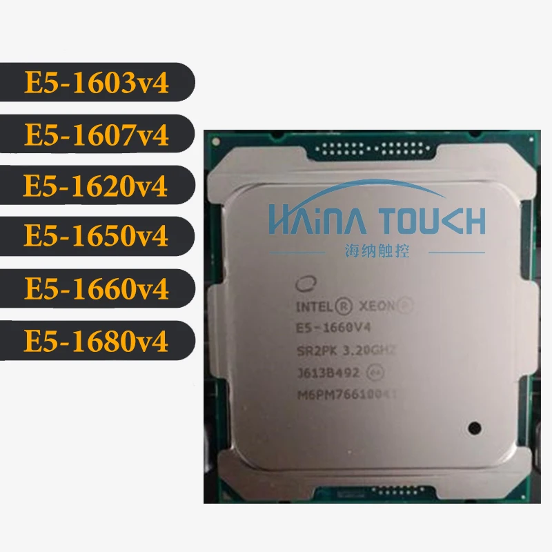 Original Xeon E5 1603V4 1607v4 1620v4 1650v4 1660v4 1680v4 CPU 2.8GHZ ...