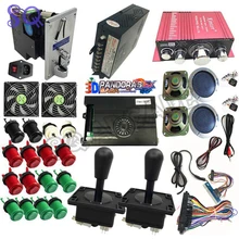 

3D Wifi Pandora Saga EX arcade Box 10000 in 1 Arcade Cabinet Accessories Button Joystick Audio Amplifier Coin Holder DIY Kit