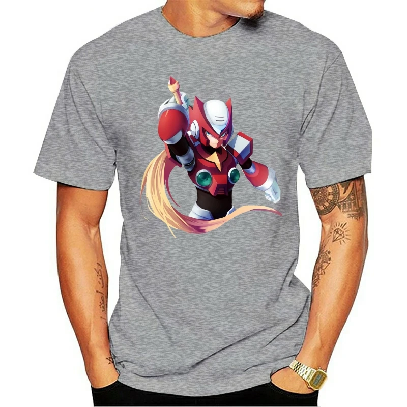 Мужская футболка Megaman X ноль черный красивая рубашка размера плюс забавная новые