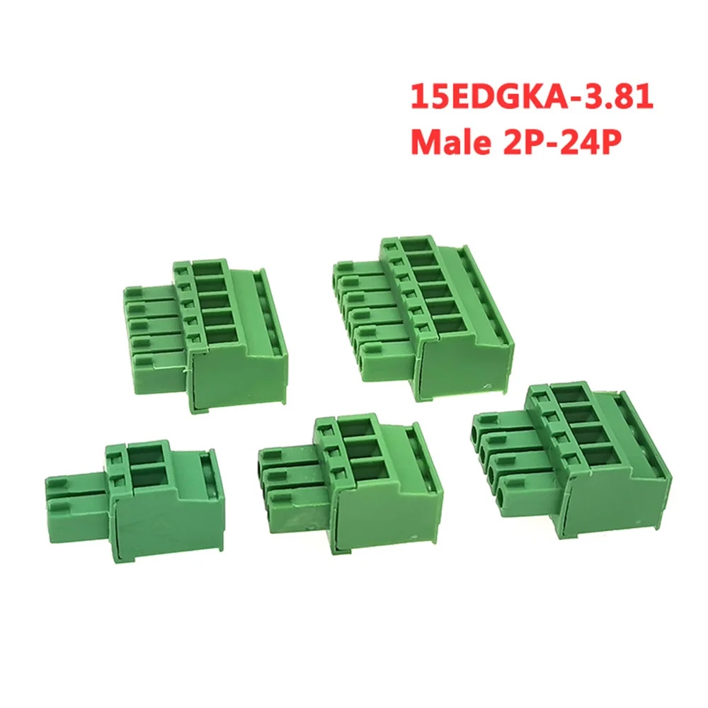 Клеммная колодка PCB с винтовым штекером 3 81 мм 50 шт. 15EDGK/KA/VC/RC 2 24 контакта коннектор