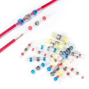 

10/30/50PCS Waterproof welding heat shrinkable wire connector soldering sleeve wire terminal kit marine insulation