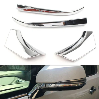 

Chrome Car Rearview Mirror Side Mirrors Molding Cover Decoration Trim For 2019 2020 Toyota RAV4 ABS Plastic