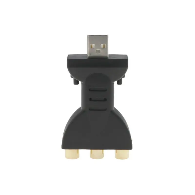 USB штекер 3 RCA Женский Разъем Портативный Аудио адаптер позолоченный телевизионный компьютерный провод кабель Разъем
