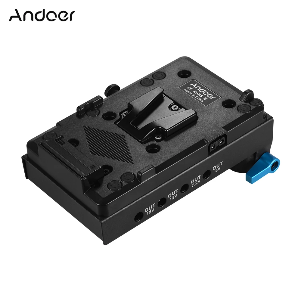Andoer V-lock батарея пластина адаптер с NP-FZ100 адаптер для фиктивного аккумулятора для BMCC BMPCC sony A7III/A9/A7RIII/A7RIV цифровой камеры