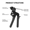 Stainless Cable Tie Strap Cutting Hand Tool Gun Cutter Tension Automatic  Zip Tie Gun Lightweight Durable Fastening Cutting Tool ► Photo 3/6