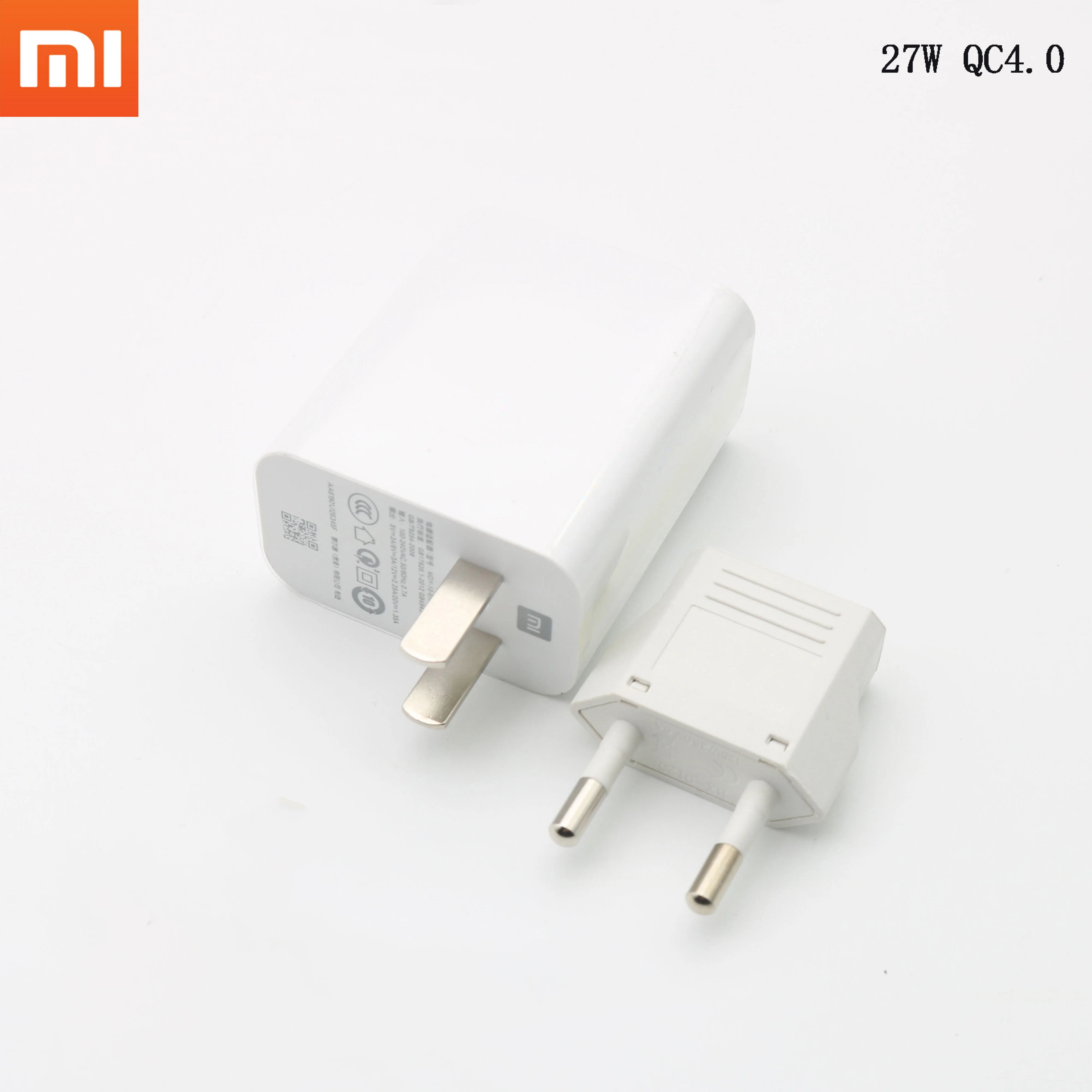 Быстрое зарядное устройство xiaomi 27 Вт оригинальный EU QC 4 0 турбозарядный адаптер usb